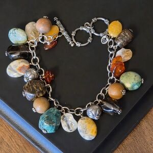 Silpada Sterling Silver & Stone Cha Cha Bracelet